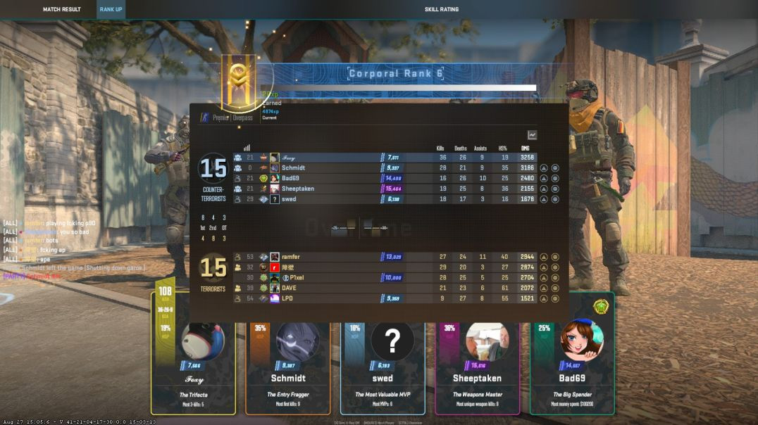 Counter-Strike 2 - 36 kills 30 rounds